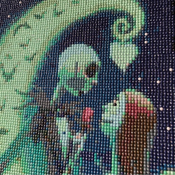 NWT! Jack and Sally- Love Never Dies Diamond Art on Canvas 11”x 17”x 3/4” - Picture 7 of 14